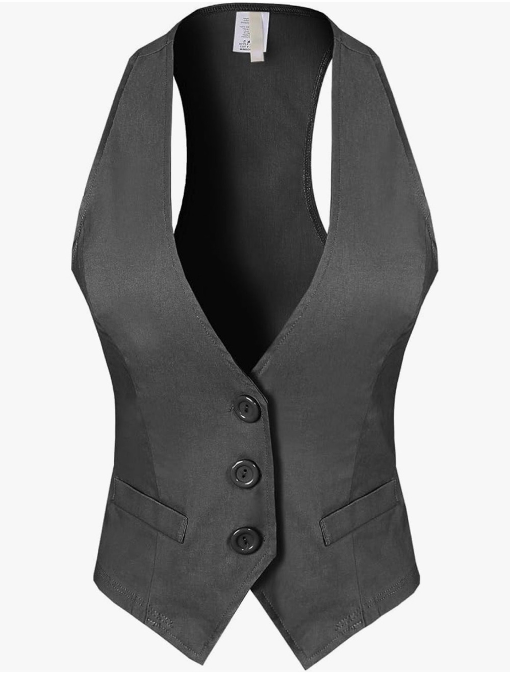 Women’s Racerback Tuxedo Vest